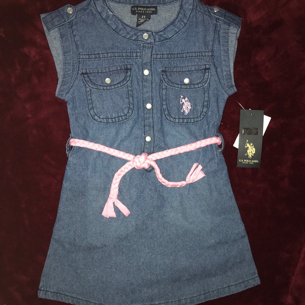 U.S Polo demim girls dress 2t